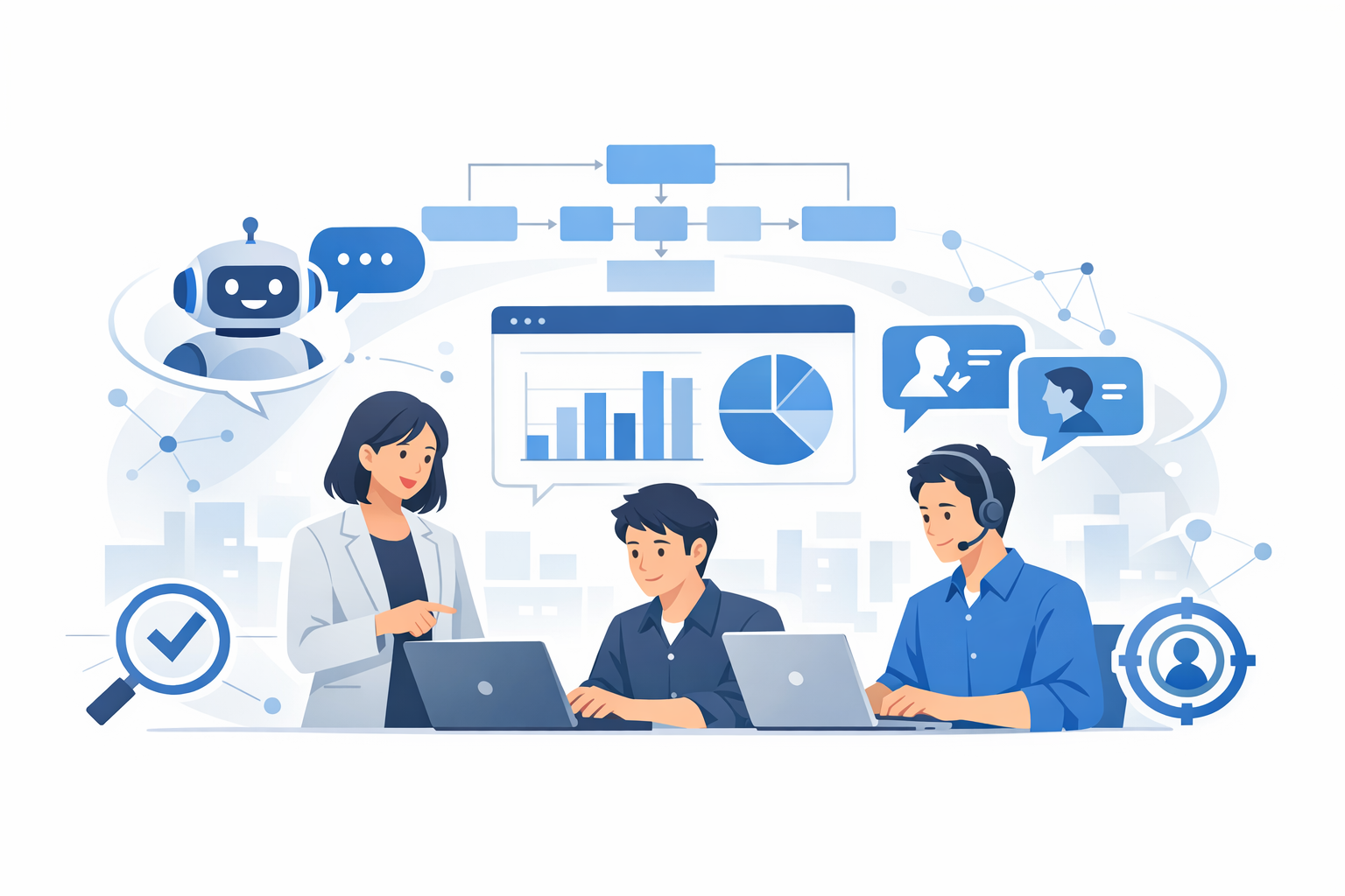 人材育成の生産性を上げるAIツール活用術：営業担当の実践に直結する選定・導入手順のメインビジュアル