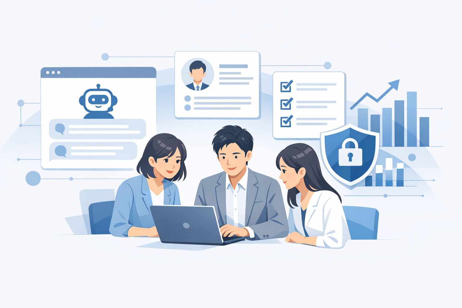 初心者でもできる人事×生成AI：今日から始める業務効率化と安全な導入手順のメインビジュアル