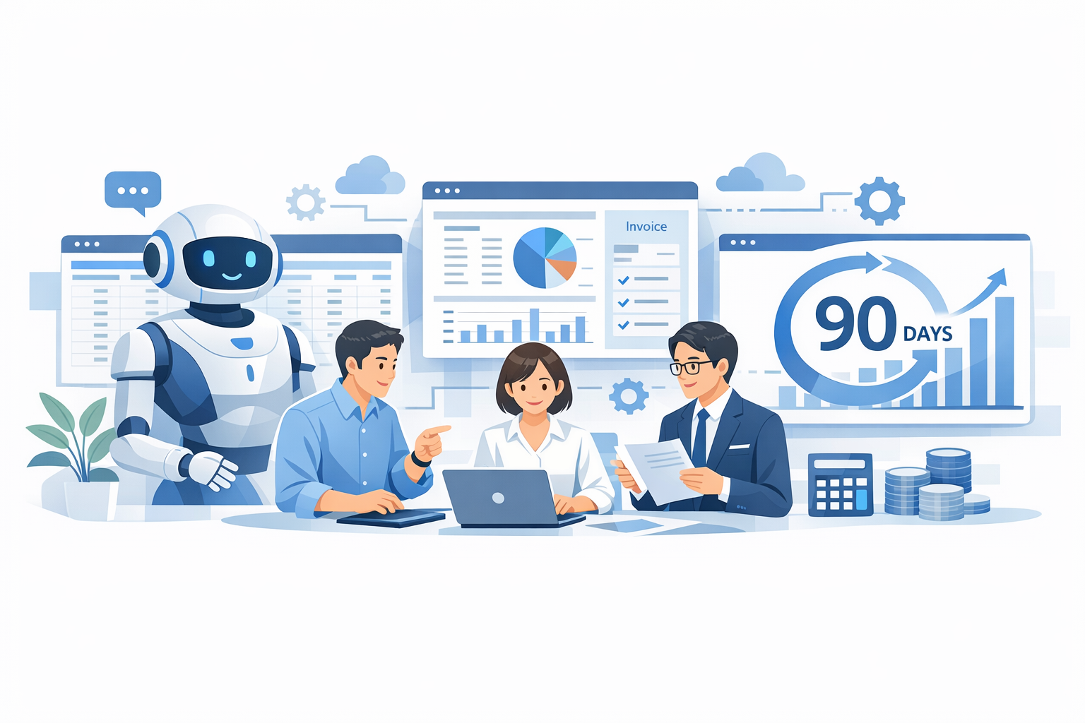 AI時代の会計の新しい働き方：中小企業が90日で成果を出す実装ガイドのメインビジュアル