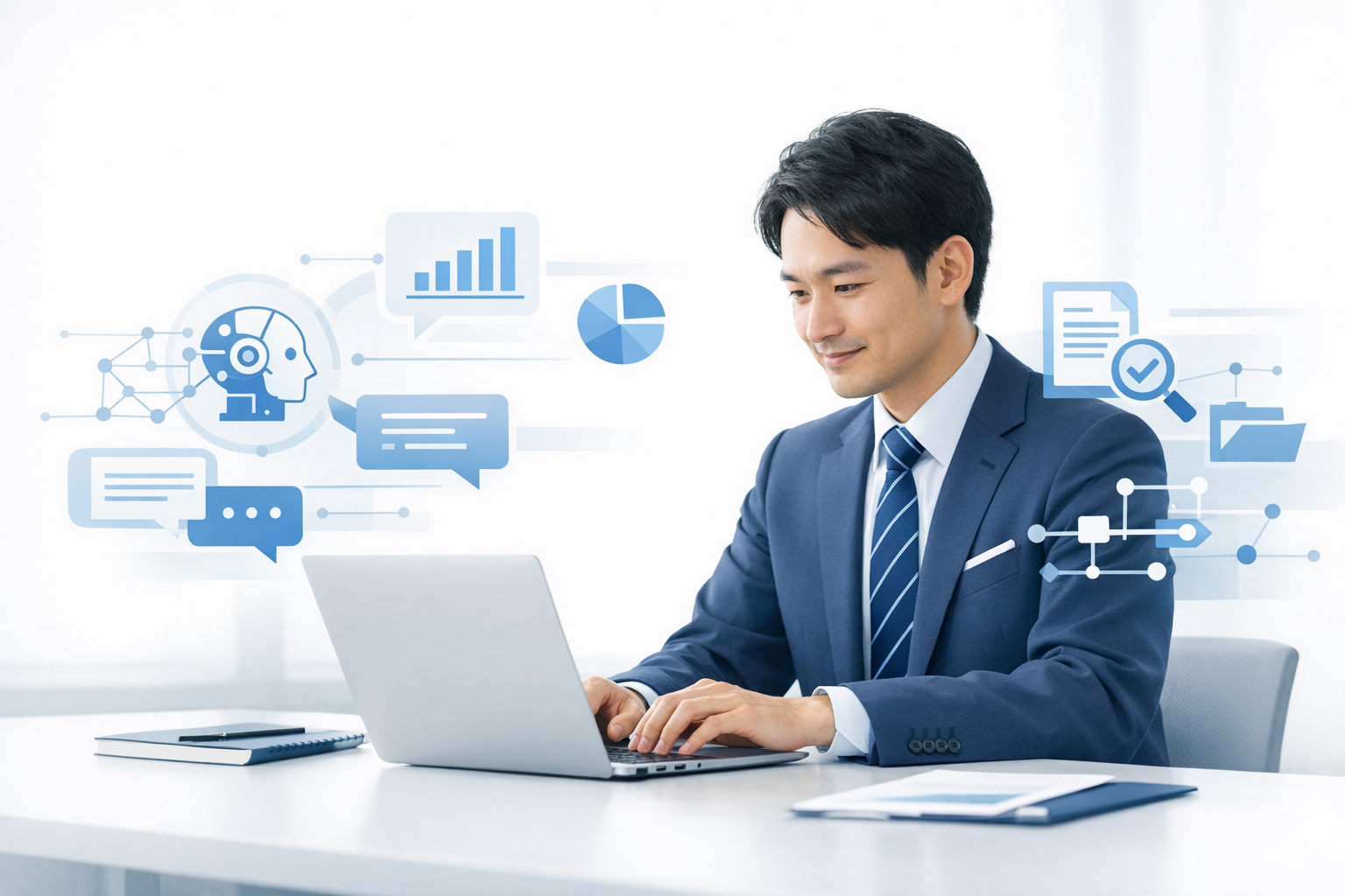 営業担当者が知るべき生成AIの基本と実務への落とし込みのメインビジュアル