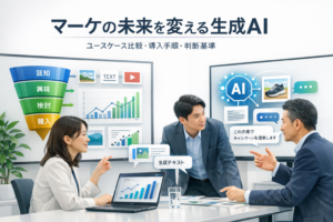 マーケの未来を変える生成AI：ユースケース比較・導入手順・判断基準のメインビジュアル
