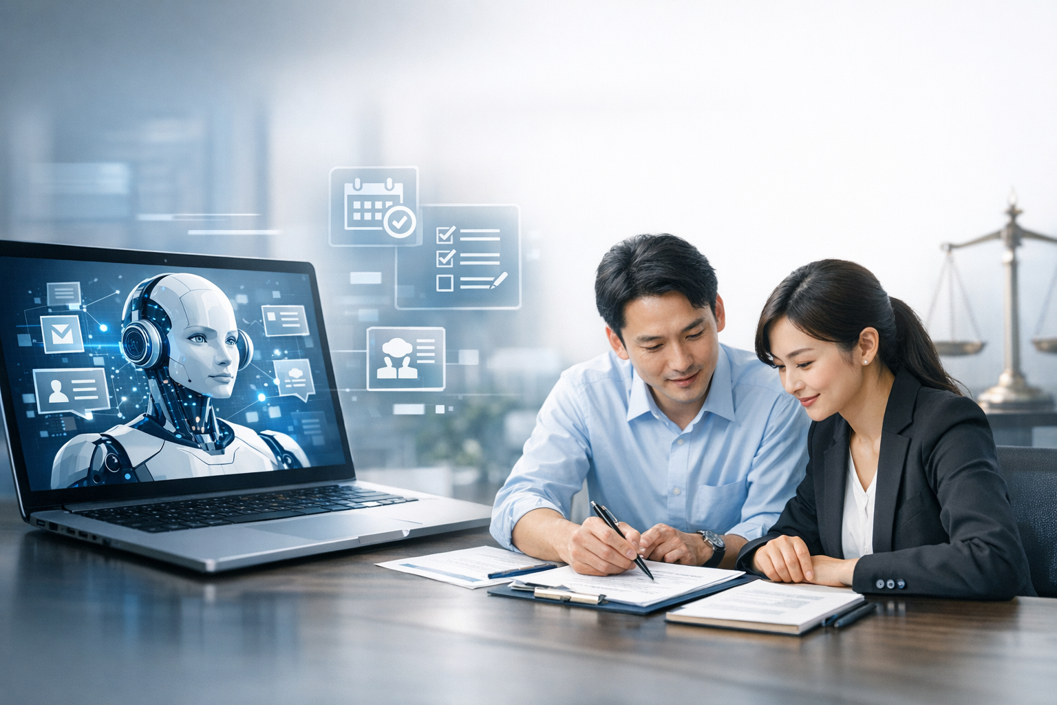 中小企業が労務で生成AIを使う方法｜ユースケース比較、導入手順、判断基準と注意点のアイキャッチ画像