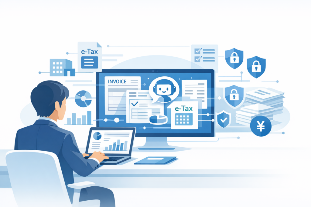 中小企業が税務で生成AIを使う方法：ユースケース、導入手順、判断基準まで完全ガイドのメインビジュアル