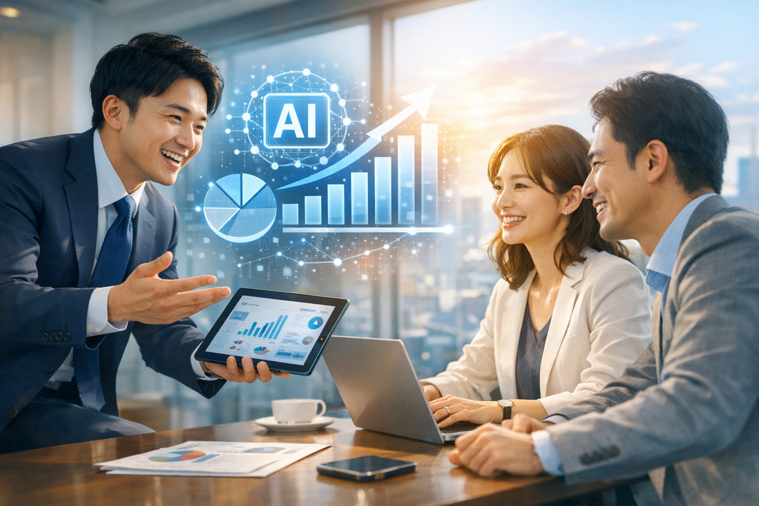 営業の生産性を上げるAIツール徹底ガイド:比較・90日導入手順・判断基準